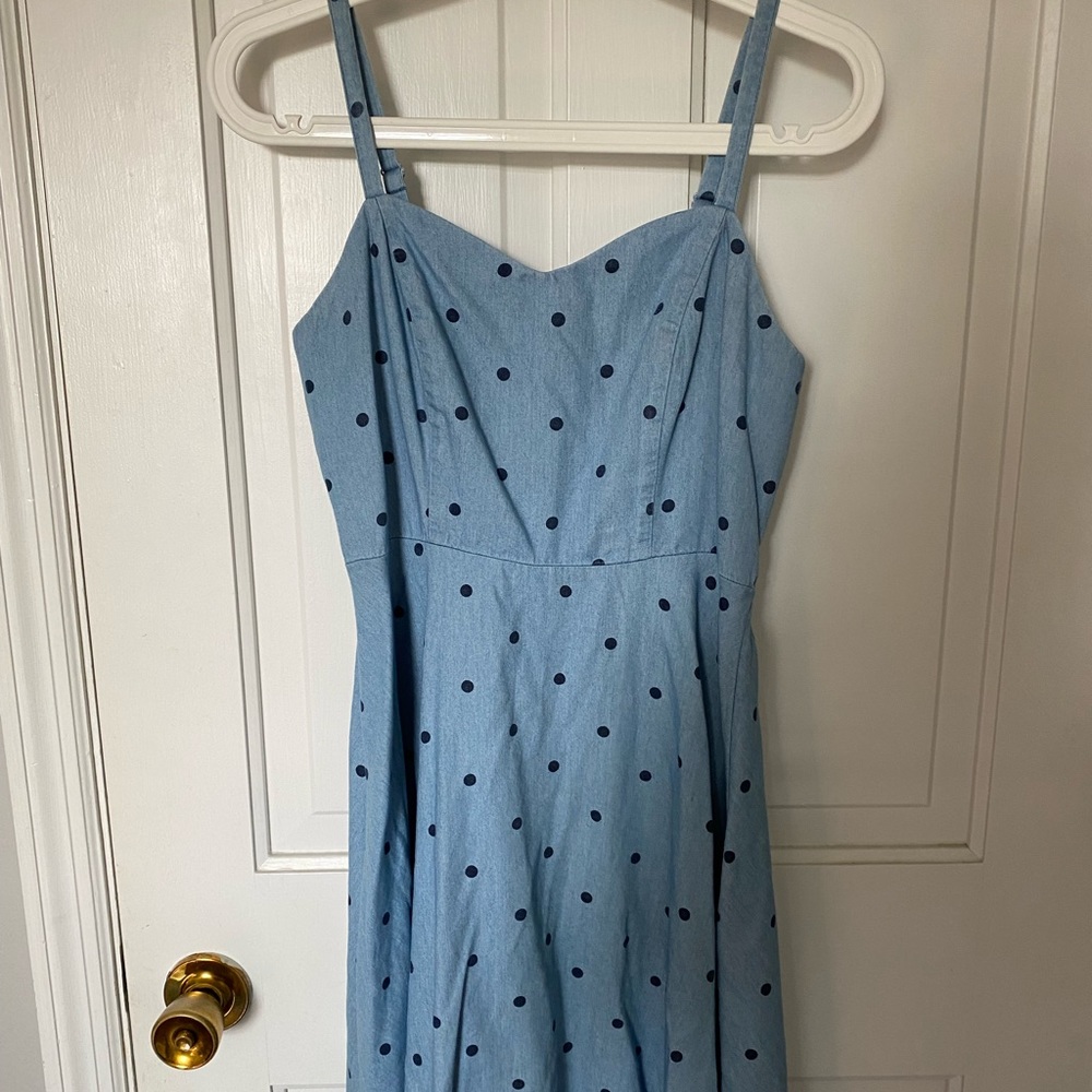 Old Navy Polka Dot Dress with adjustable straps. Size S